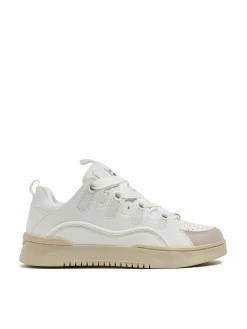 Clearance Białe sportowe sneakersy Sneakersy