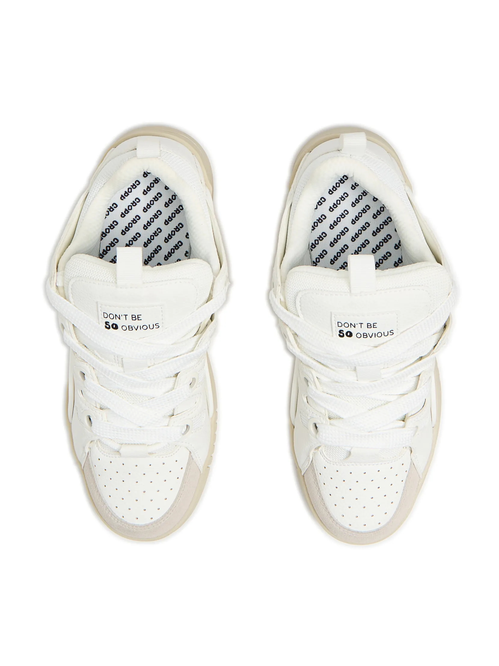 Clearance Białe sportowe sneakersy Sneakersy