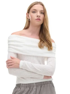 Fashion sweter typu carmen Swetry