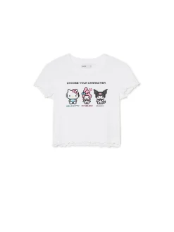 Best t-shirt z nadrukiem Hello Kitty Koszulki, Topy
