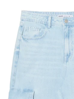 Outlet Błękitne jeansy baggy Jeansy