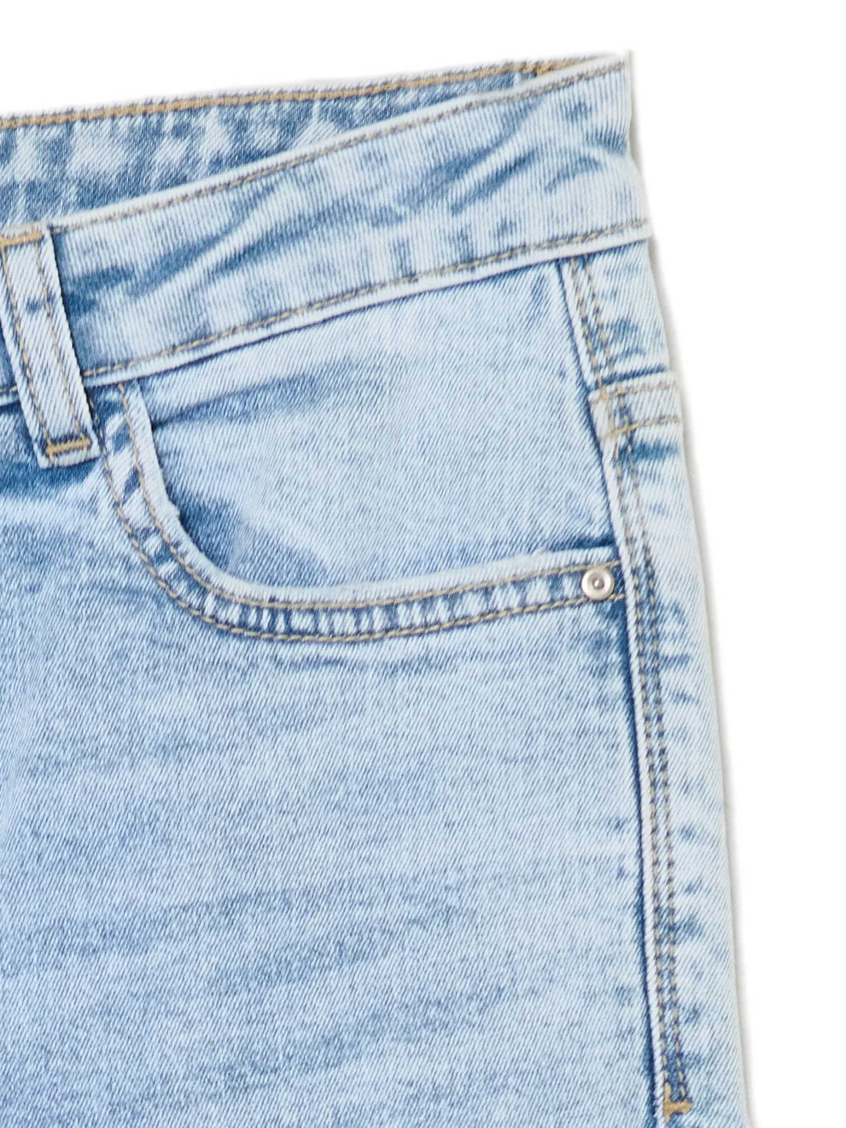 Clearance Błękitne jeansy skinny z przetarciami Jeansy