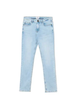 Fashion Błękitne jeansy slim Jeansy