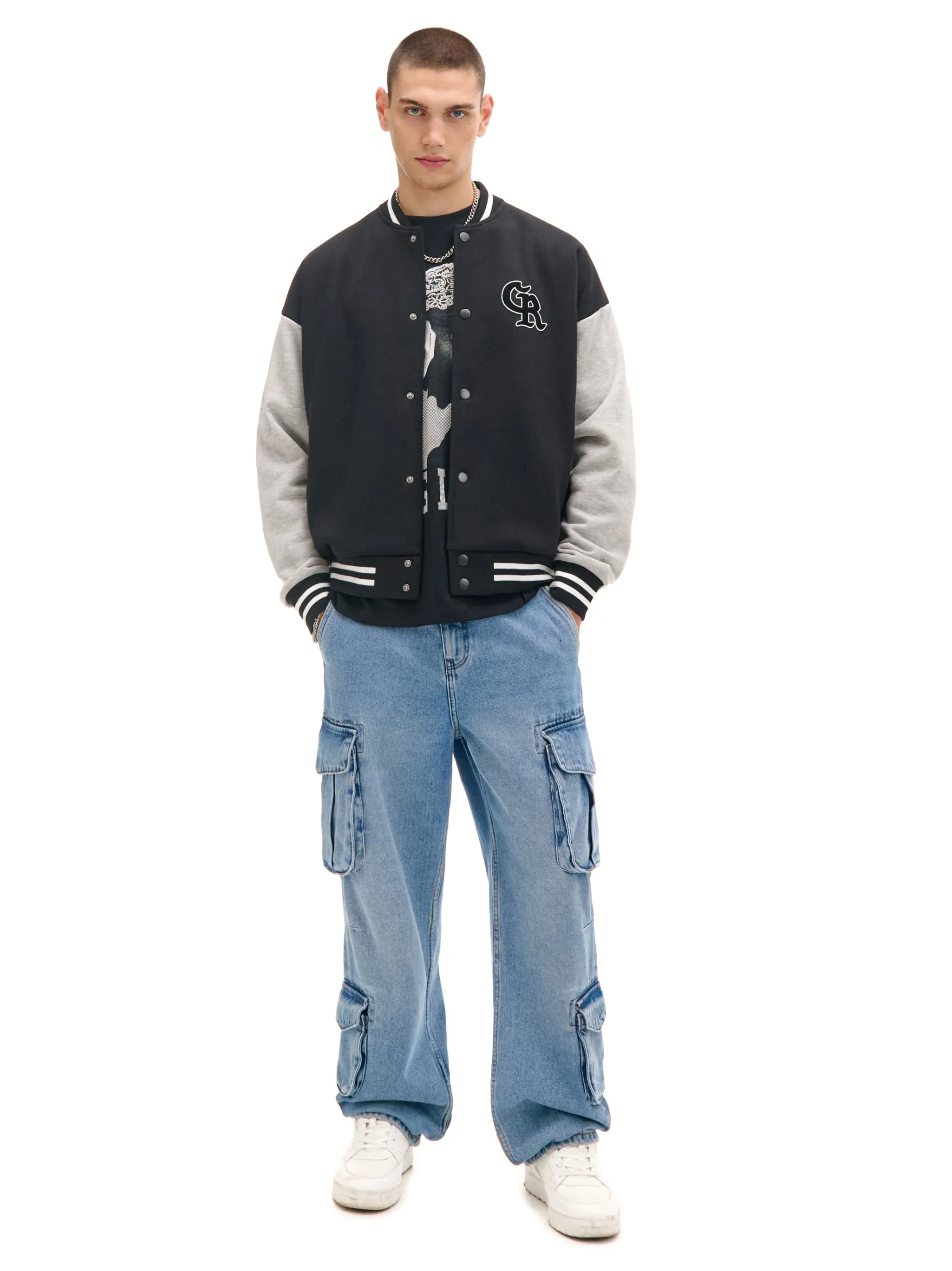 Outlet Bluza college na zatrzaski Bluzy