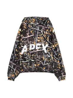 Hot Bluza hoodie z leśnym nadrukiem Bluzy