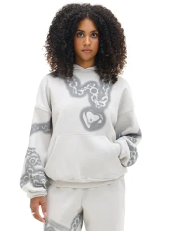 Outlet Bluza hoodie z motywem łańcucha UNISEX Unisex|Unisex