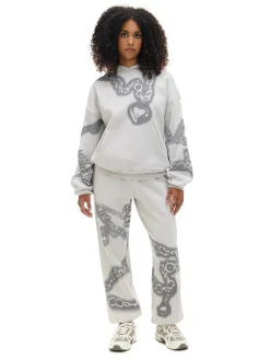 Outlet Bluza hoodie z motywem łańcucha UNISEX Unisex|Unisex