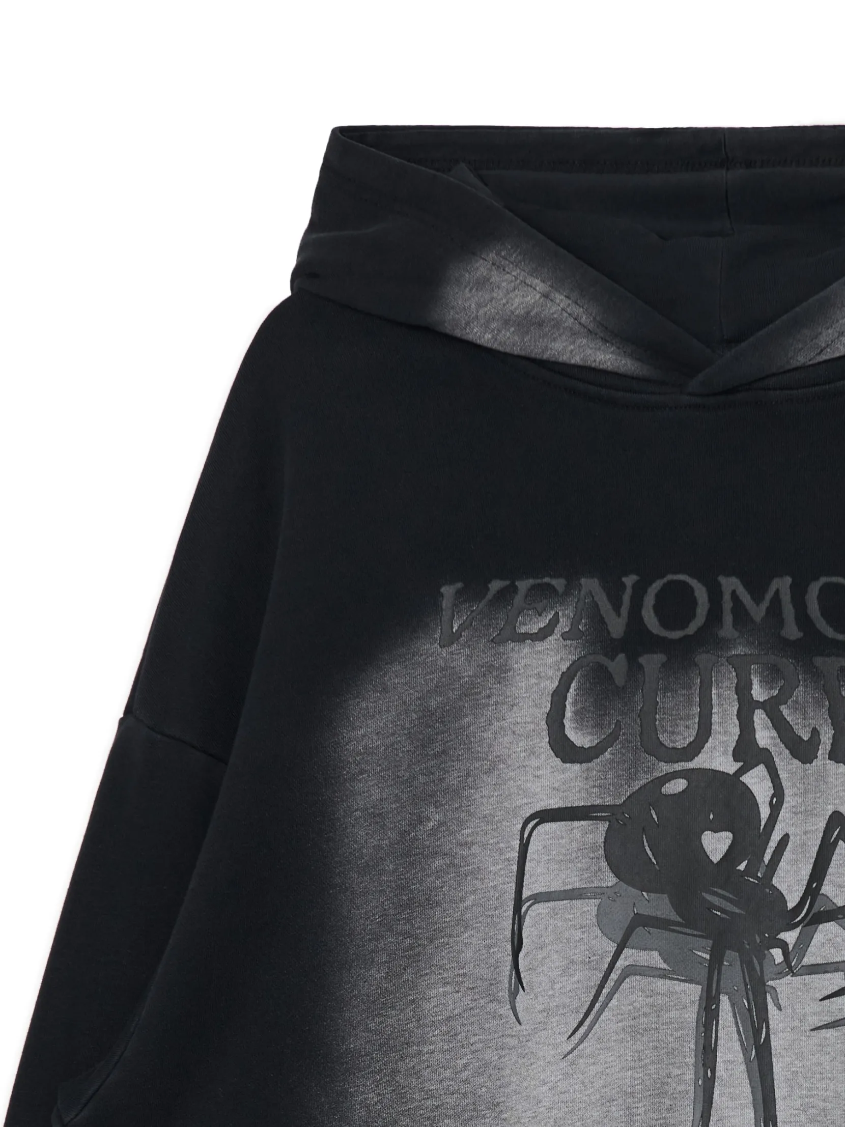 Sale Bluza hoodie z motywem pająka Bluzy