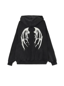 Clearance Bluza hoodie z motywem skrzydeł UNISEX Unisex|Unisex