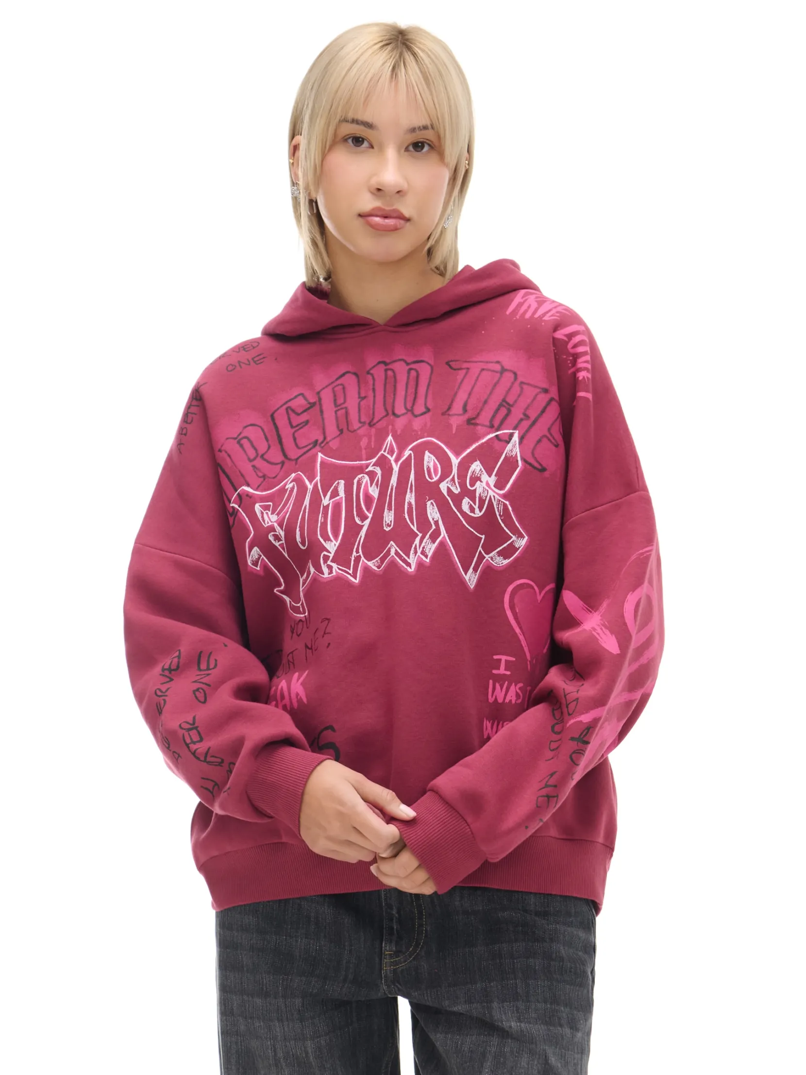 Hot Bluza oversize z nadrukiem UNISEX Unisex|Unisex