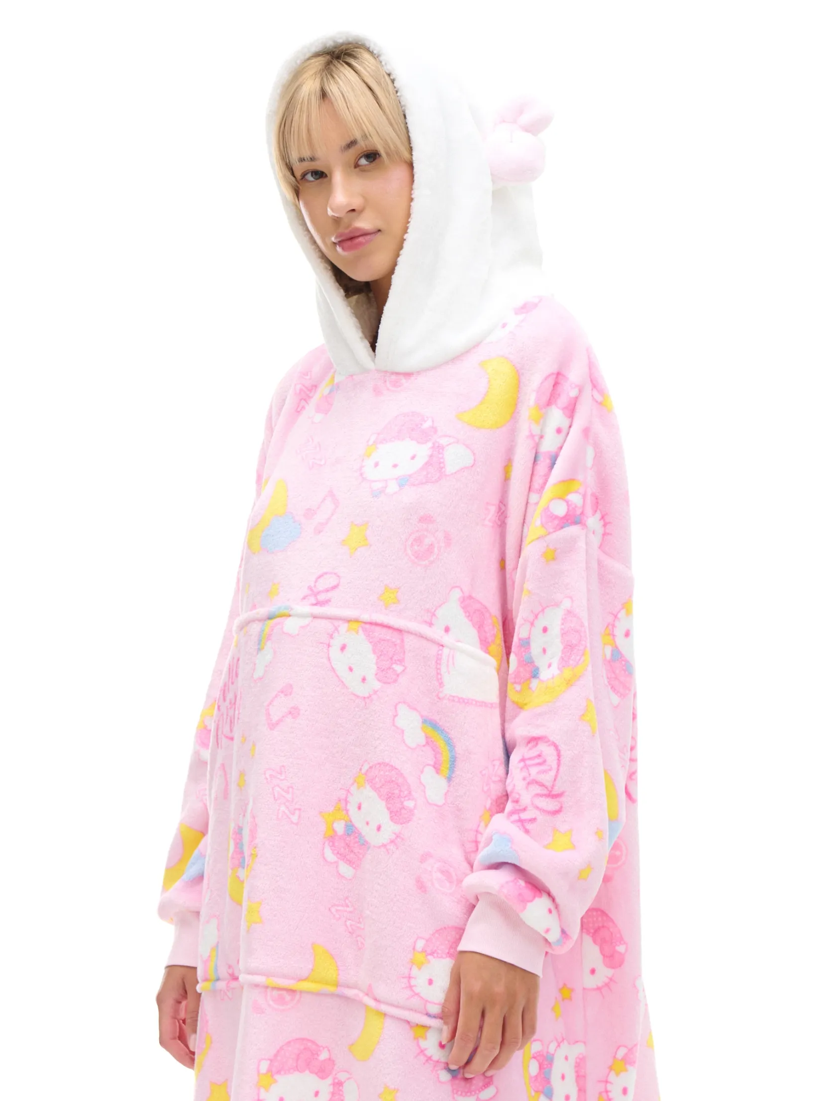 Outlet Bluza typu snuddie z Hello Kitty Cozy|Piżamy