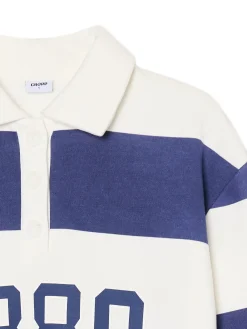 Discount Bluza w paski z aplikacją Bluzy