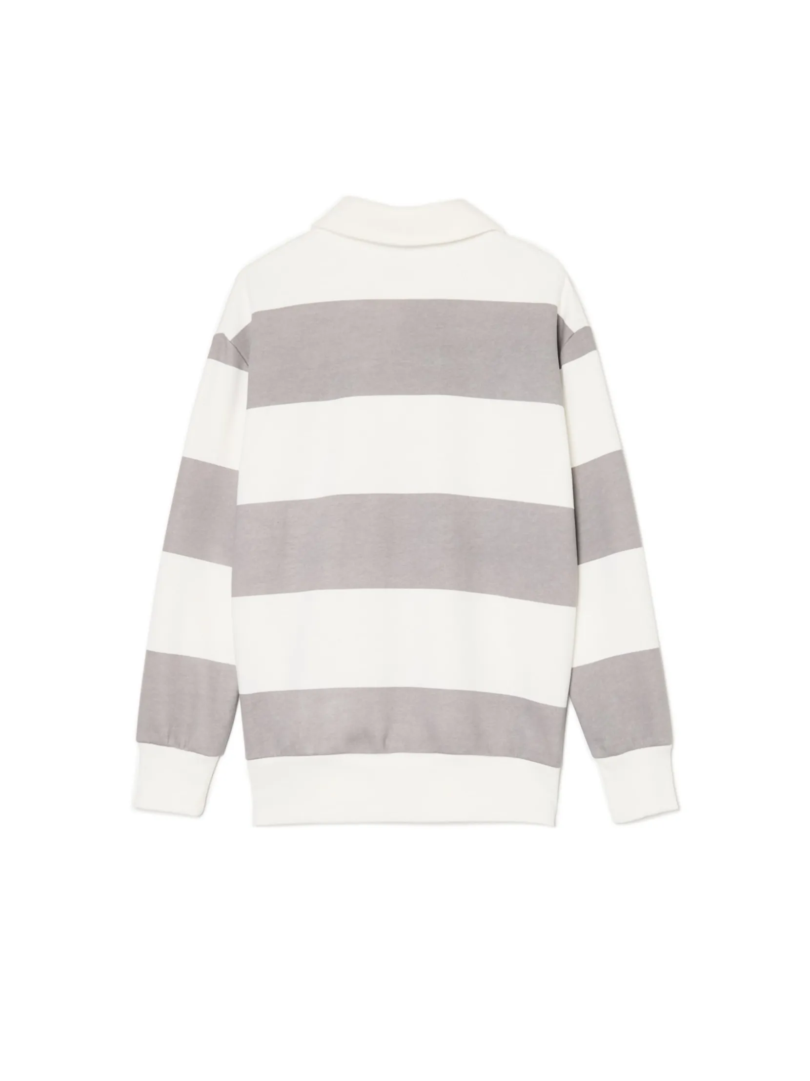 Fashion Bluza w szare paski z aplikacją Bluzy