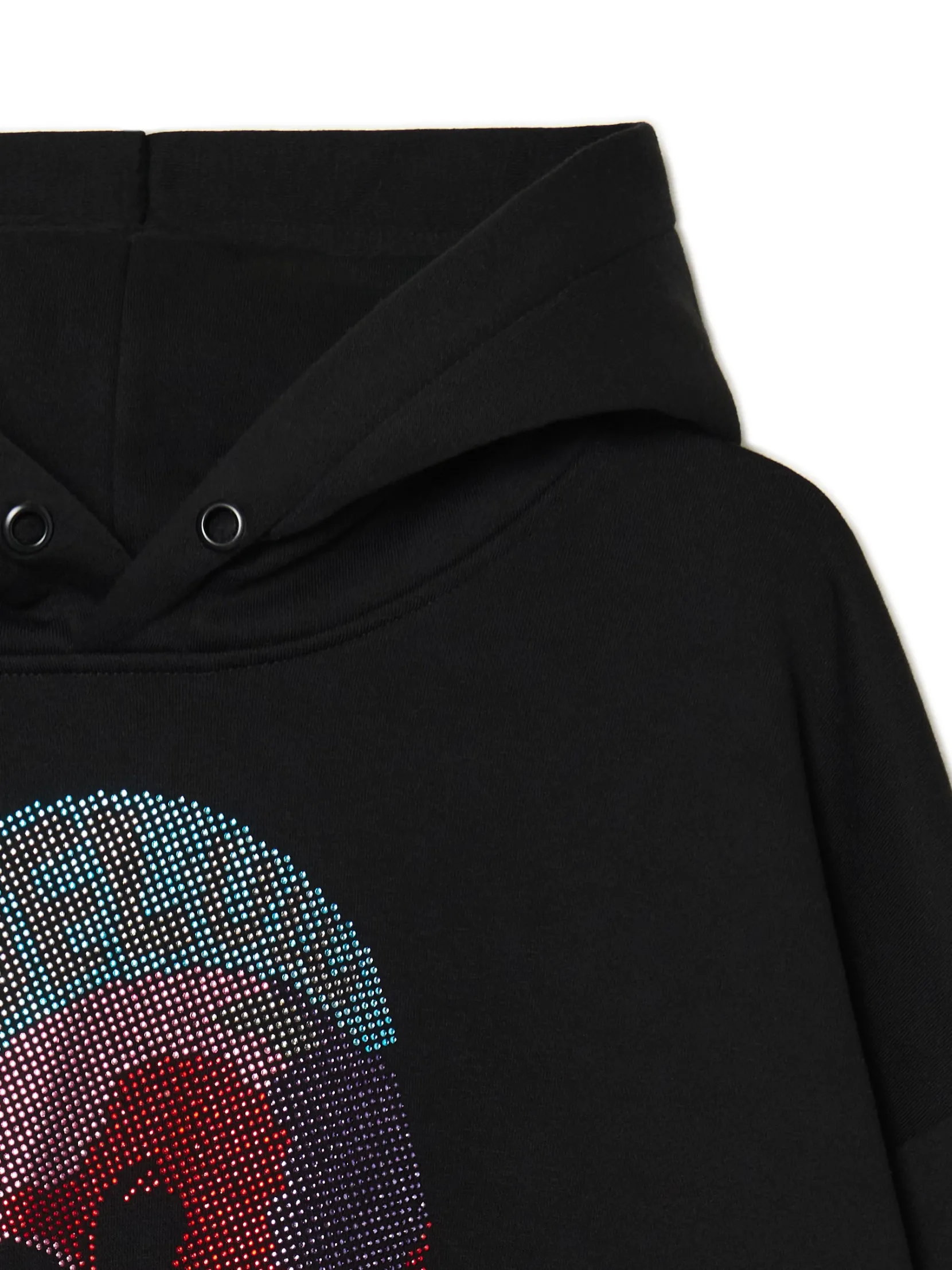 Outlet Bluza z aplikacją punkowej czaszki Bluzy