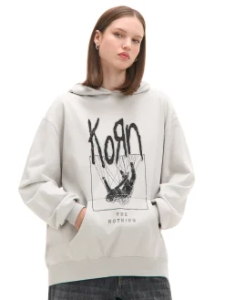 Clearance Bluza z kapturem i nadrukiem Korn Bluzy