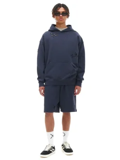 Outlet Bluza z kapturem z ozdobnymi wycięciami Bluzy