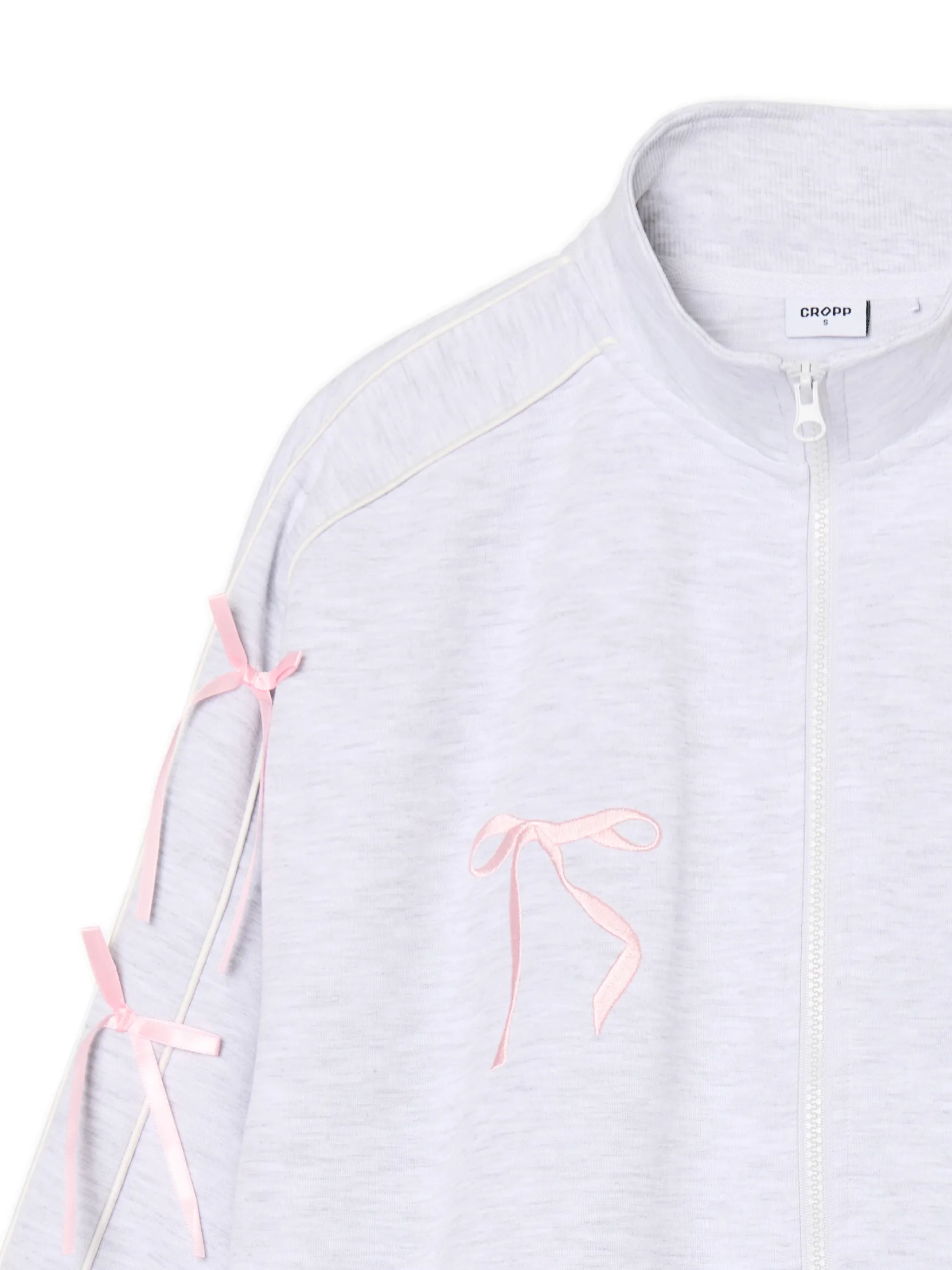 Fashion Bluza ze stójką i kokardami Bluzy