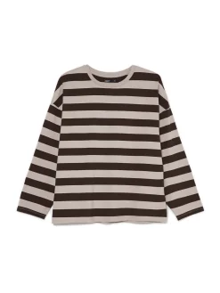 Online Bluzka z długim rękawem w paski UNISEX Koszulki, Topy|Koszule, Bluzki