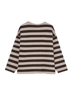 Online Bluzka z długim rękawem w paski UNISEX Koszulki, Topy|Koszule, Bluzki