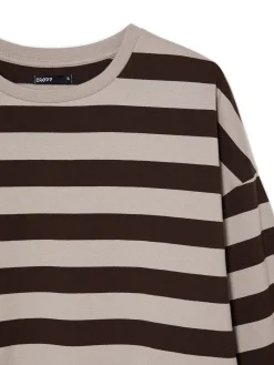 Online Bluzka z długim rękawem w paski UNISEX Koszulki, Topy|Koszule, Bluzki