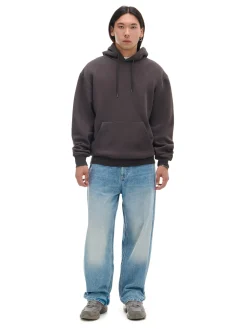 New Brązowa bluza regular z kapturem Bluzy|Sety