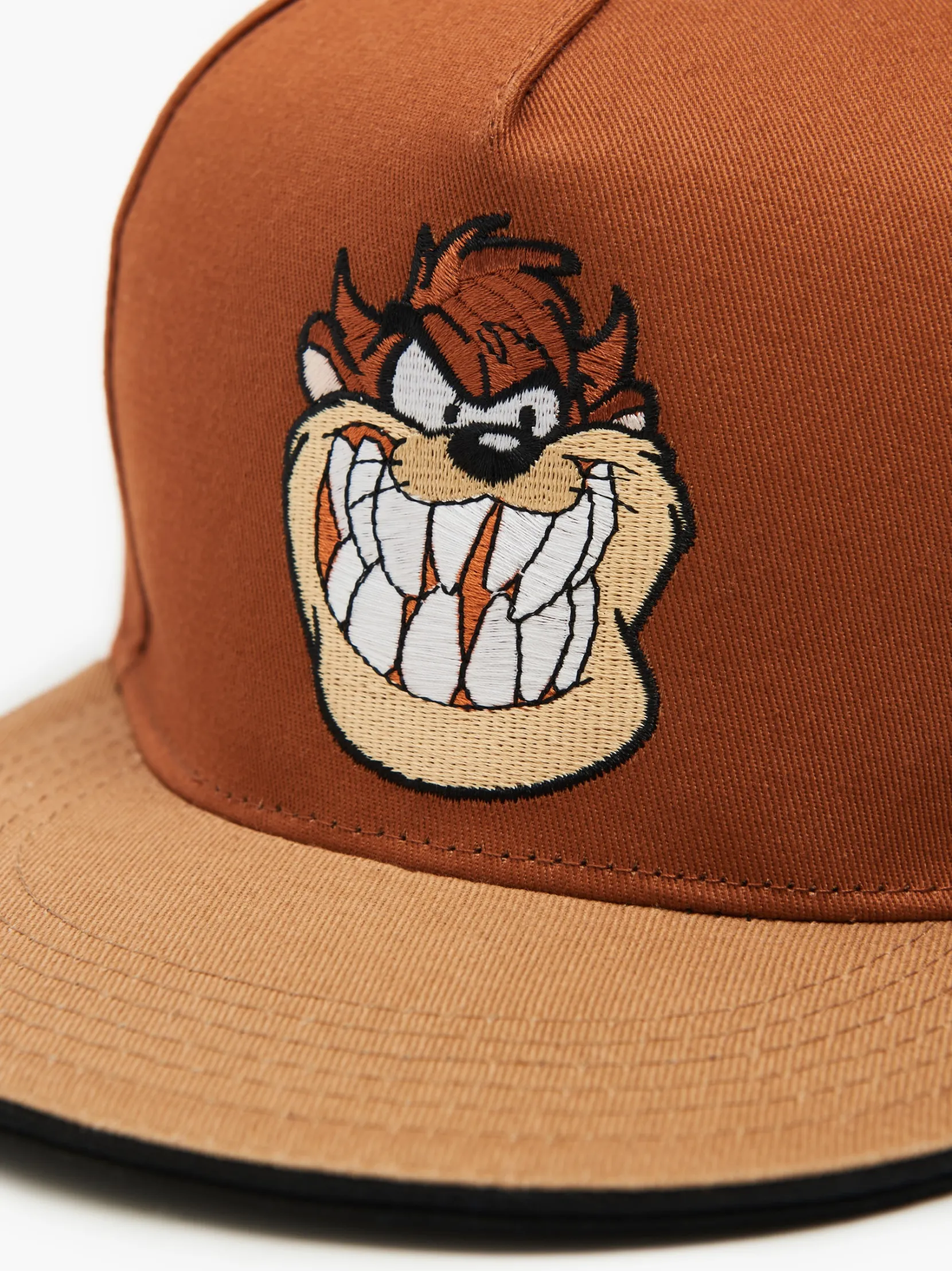 Fashion Brązowa czapka z daszkiem Looney Tunes Czapki