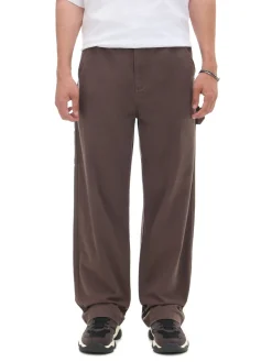 New Brązowe spodnie wide leg Baggy|Spodnie