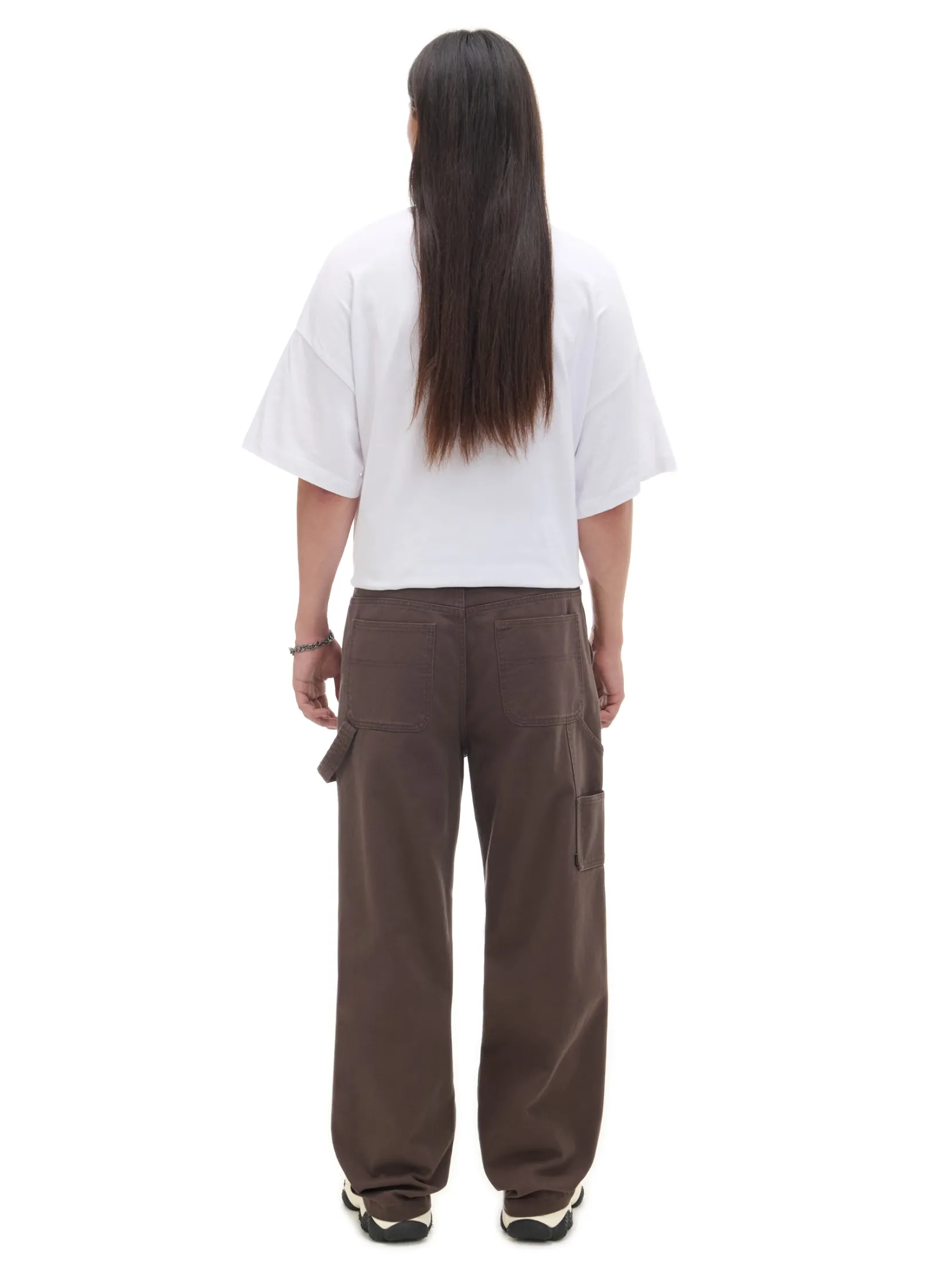 New Brązowe spodnie wide leg Baggy|Spodnie