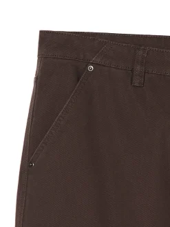 New Brązowe spodnie wide leg Baggy|Spodnie