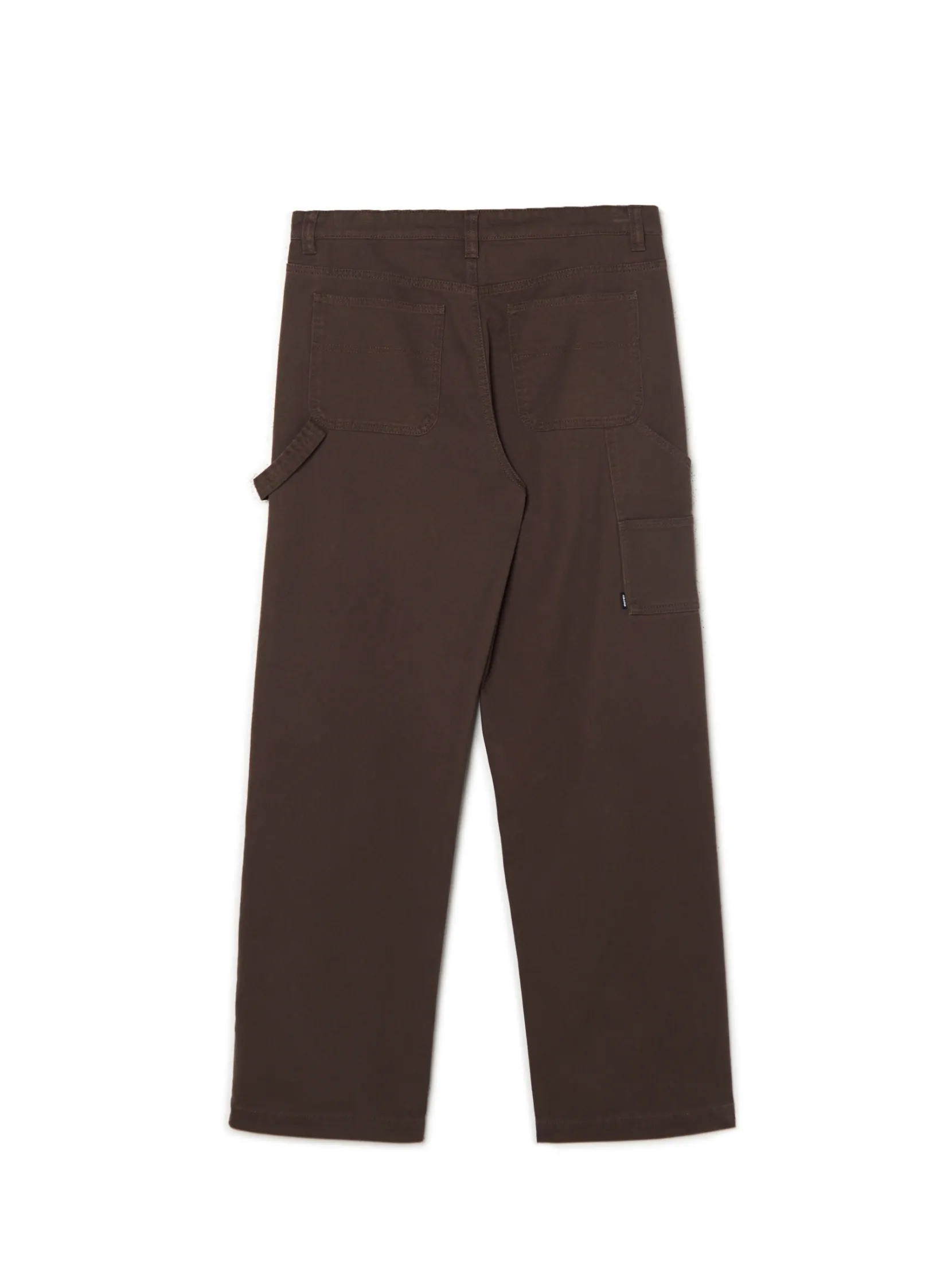 New Brązowe spodnie wide leg Baggy|Spodnie