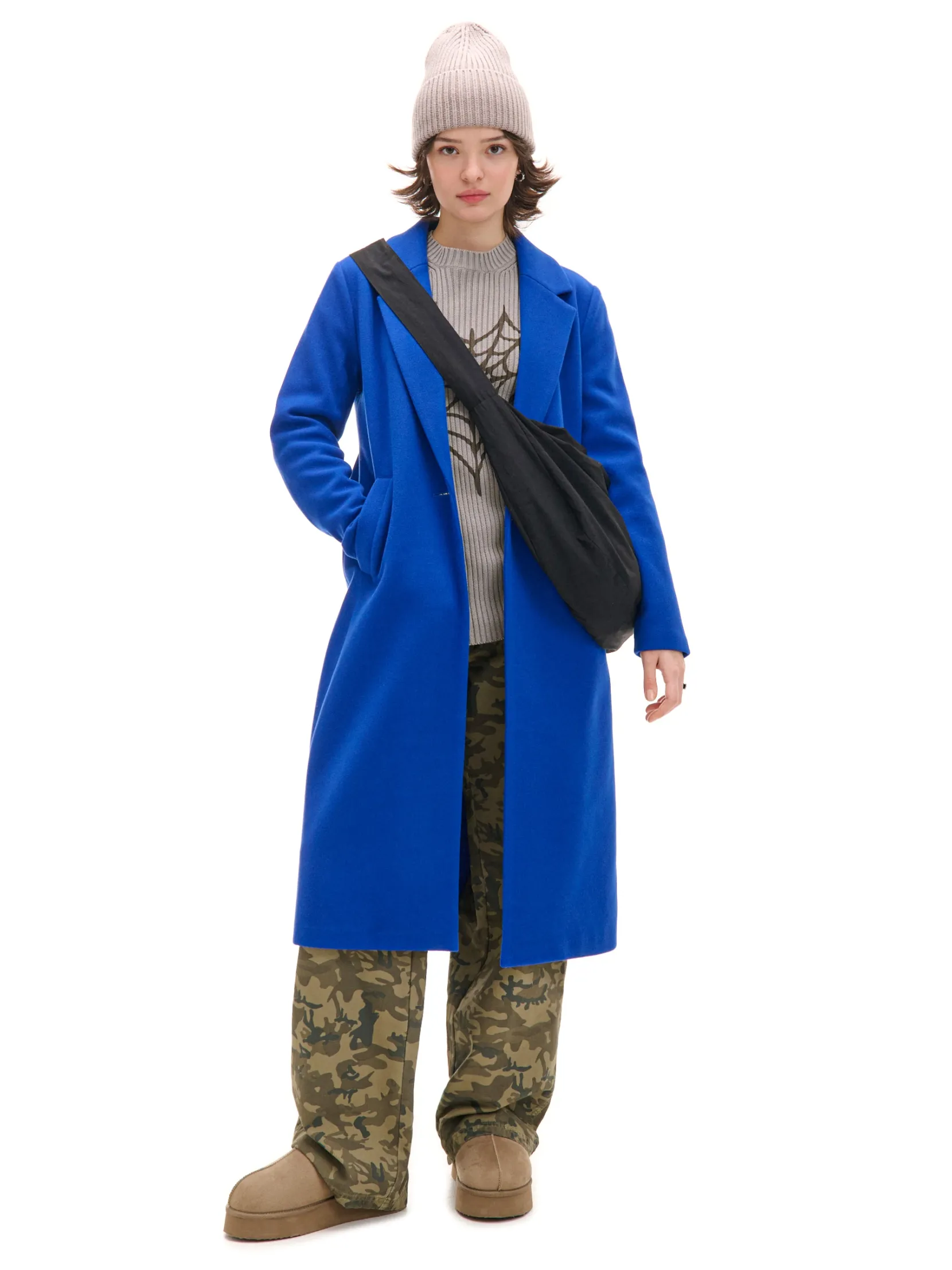 Fashion Chabrowy długi płaszcz Kurtki, Płaszcze