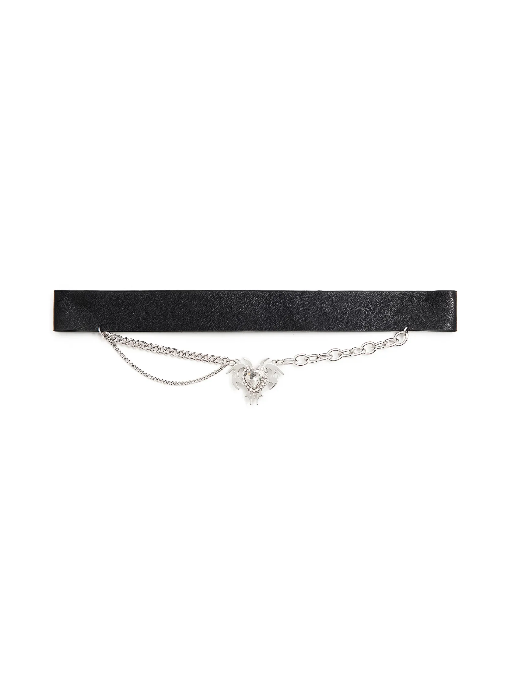 Online Choker z łańcuszkiem i serduszkiem Biżuteria