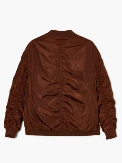 Discount Ciemnobrązowa kurtka bomber Kurtki, Płaszcze