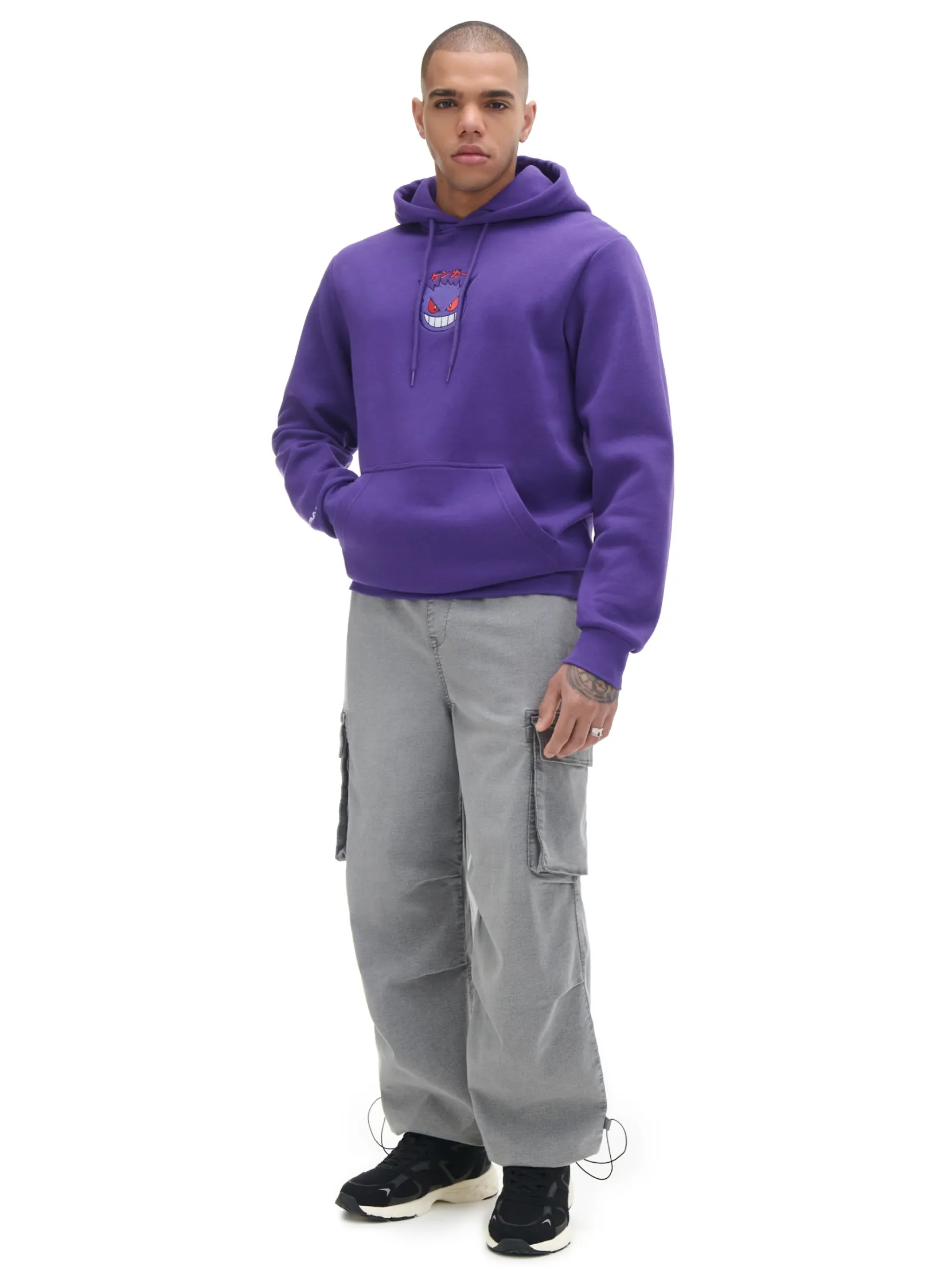 Outlet Ciemnofioletowa bluza z kapturem Pokémon Bluzy