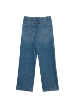 Sale Ciemnoniebieskie jeansy baggy Jeansy