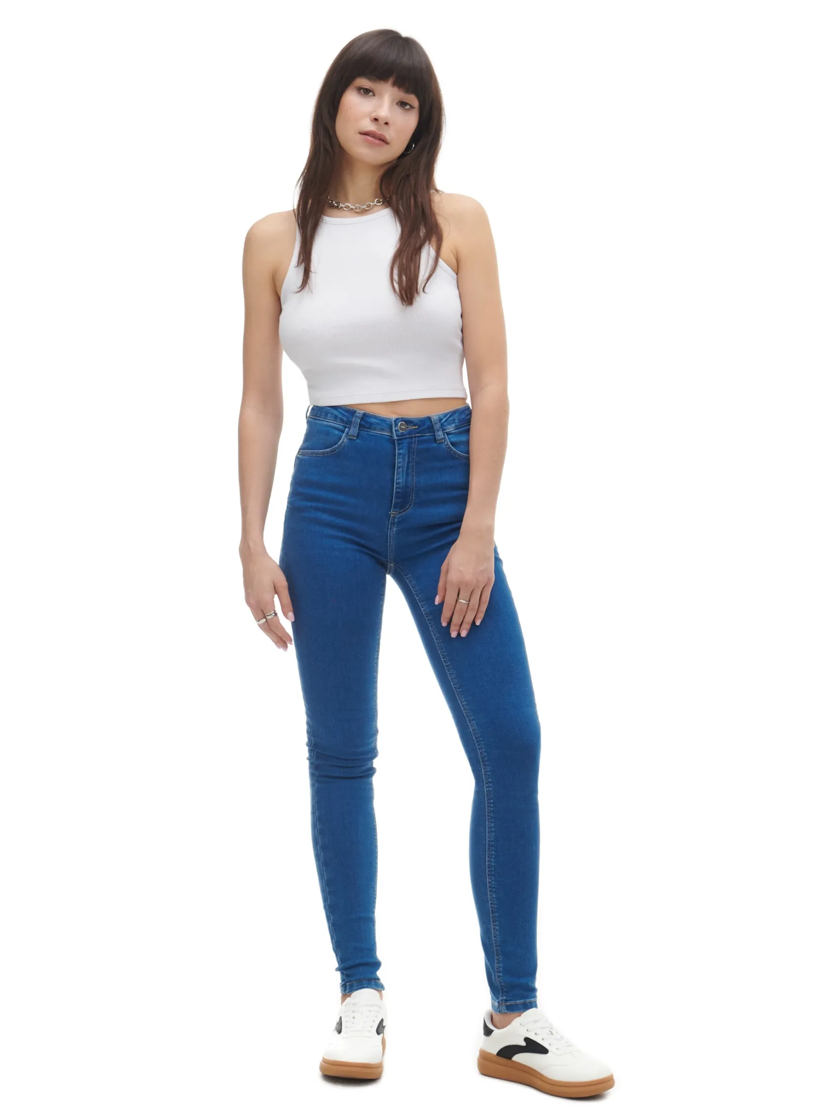 Outlet Ciemnoe jeansy push up TALL Jeansy
