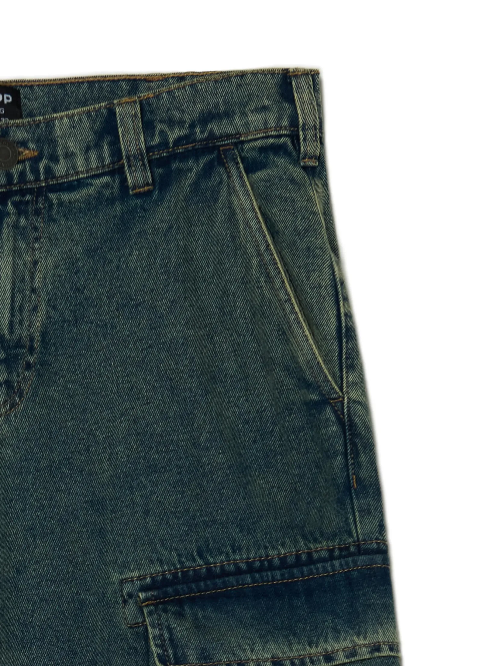Discount Ciemnoe jeansy wide leg Jeansy