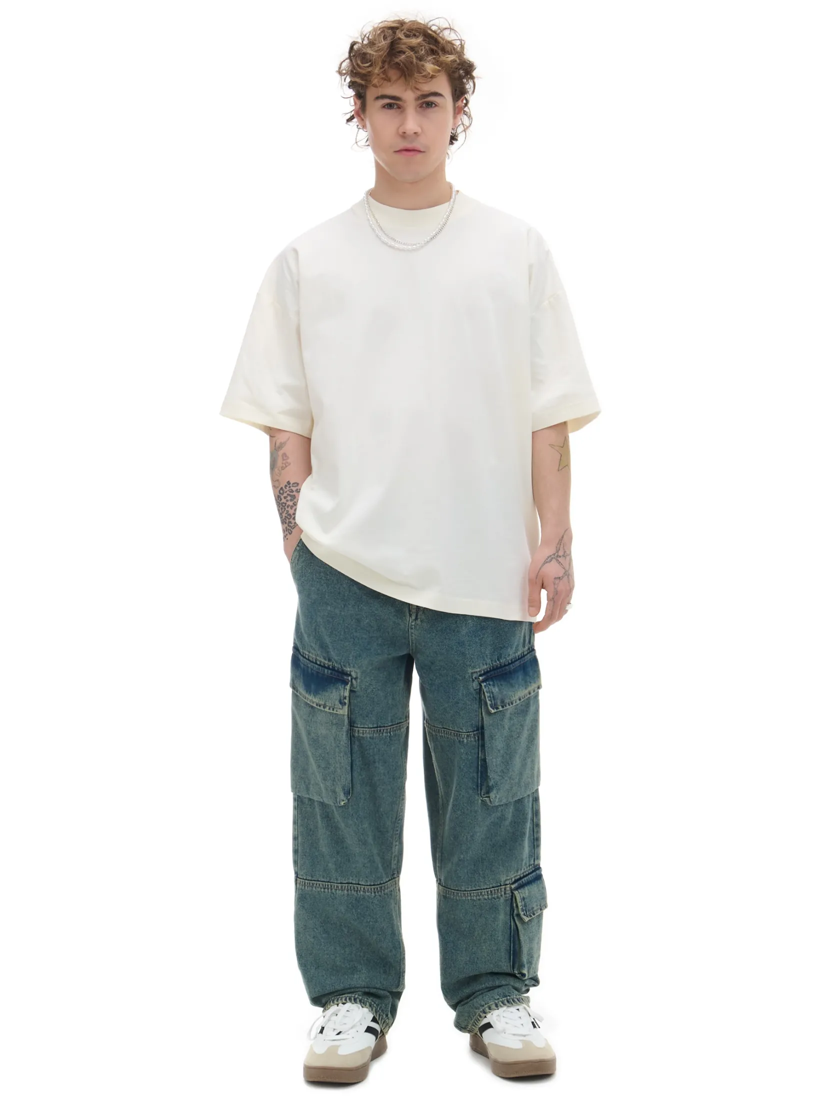 Discount Ciemnoe jeansy wide leg Jeansy
