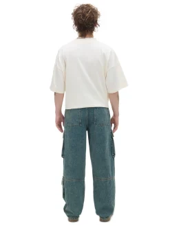 Discount Ciemnoe jeansy wide leg Jeansy