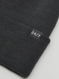 Outlet Ciemnoszara czapka beanie Czapki