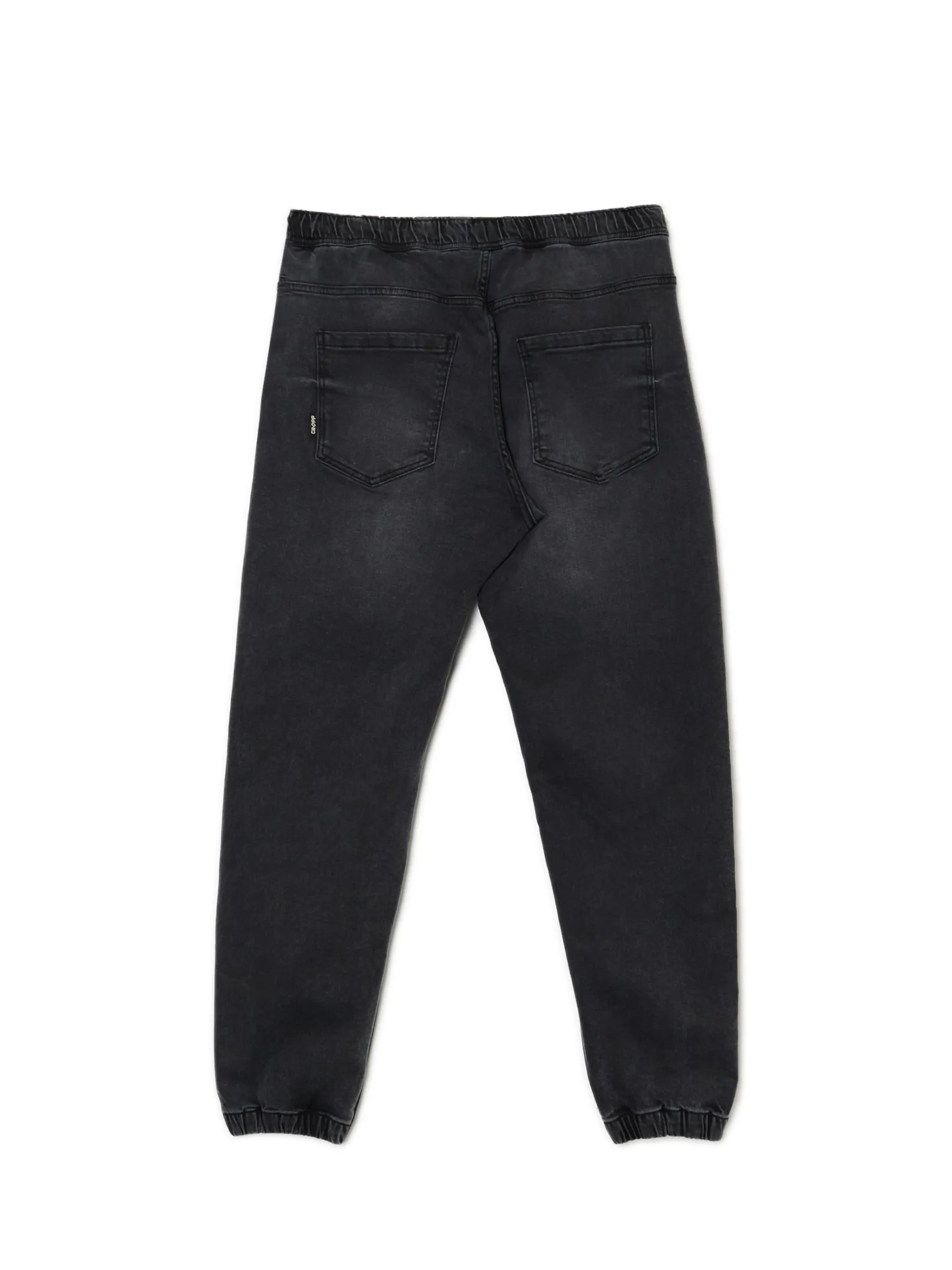 Discount Ciemnoszare jeansowe joggery Jeansy