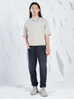 Discount Ciemnoszare jeansowe joggery Jeansy