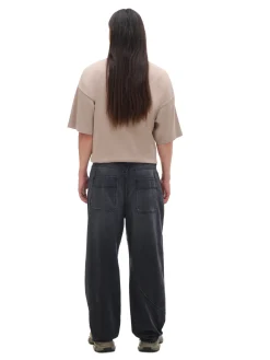 Fashion Ciemnoszare jeansy super baggy Jeansy|Baggy