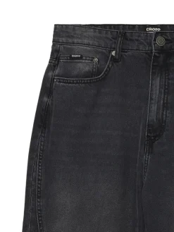 Fashion Ciemnoszare jeansy super baggy Jeansy|Baggy