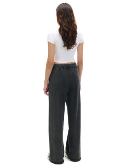 Clearance Ciemnoszare spodnie wide leg Spodnie|Sety