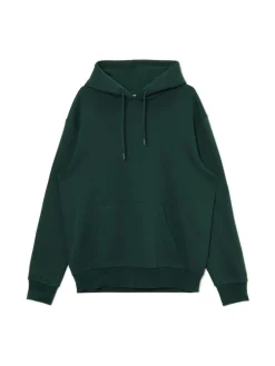 Hot Ciemnozielona bluza regular z kapturem Bluzy