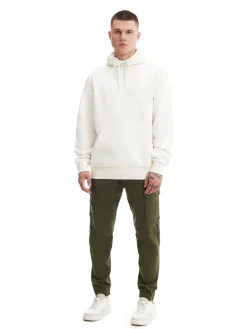 Best Ciemnozielone joggery basic z kieszeniami cargo Spodnie