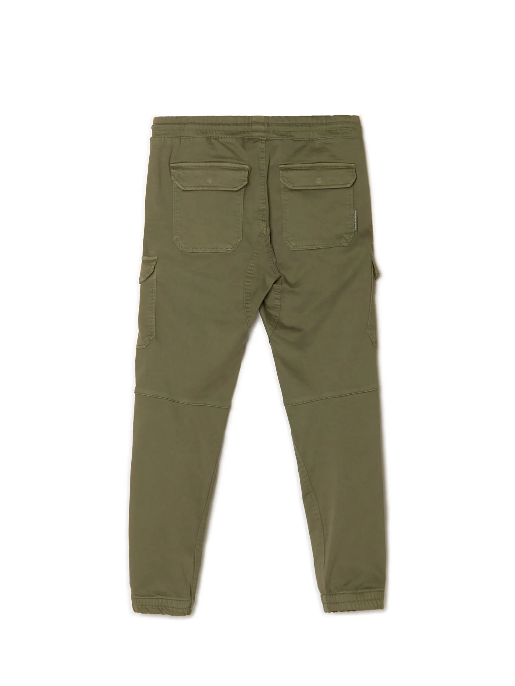 Best Ciemnozielone joggery basic z kieszeniami cargo Spodnie