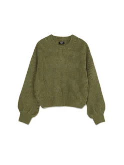 Clearance Ciemno sweter z szerokim rękawem Swetry