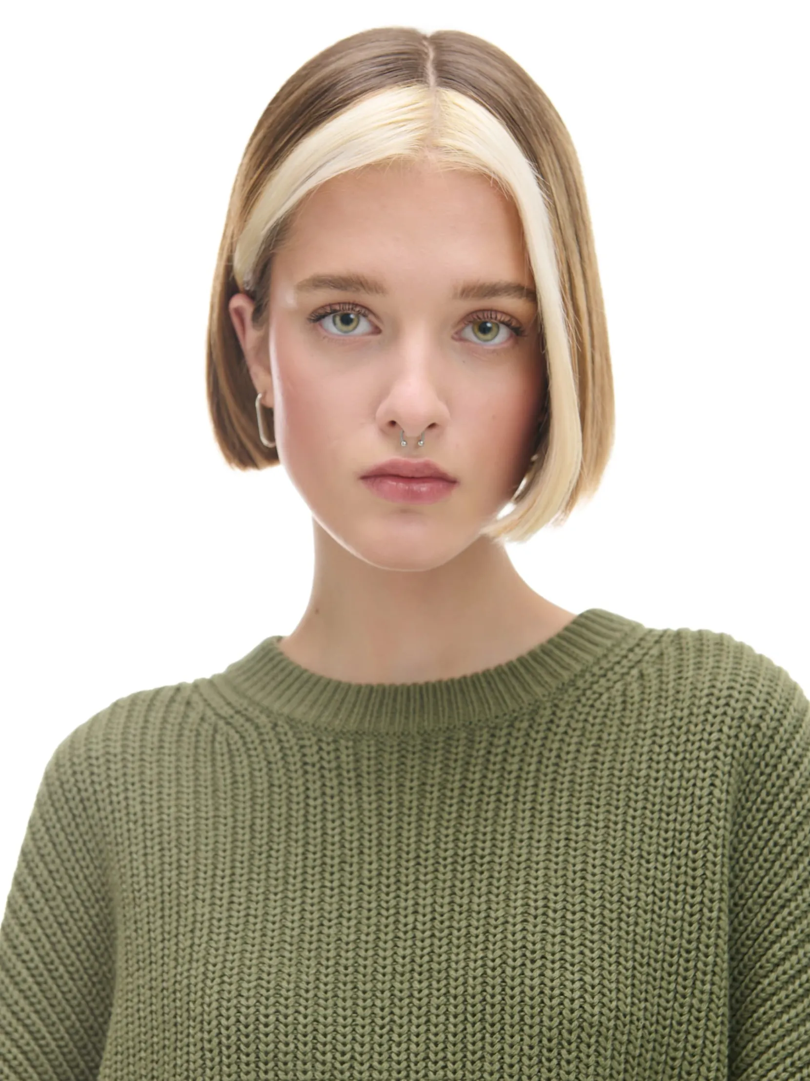Clearance Ciemno sweter z szerokim rękawem Swetry